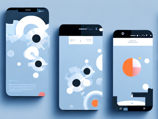Several smartphones displaying different object removal apps