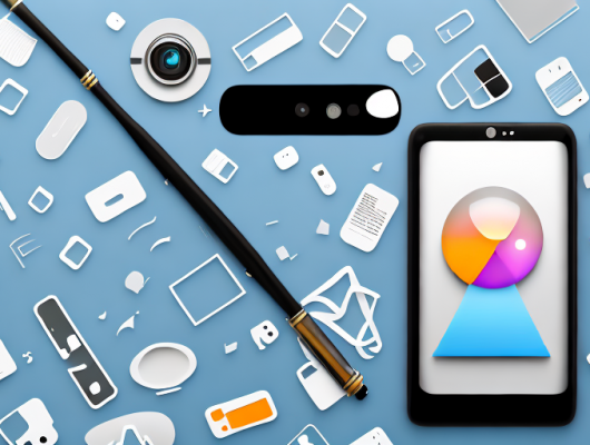 A smartphone with various app icons