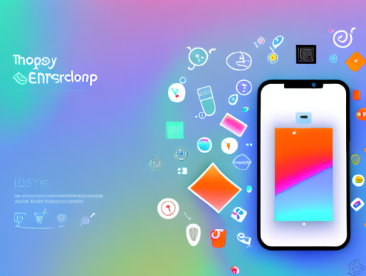 A smartphone displaying an open app