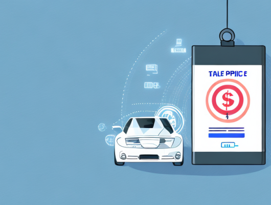 A car with a digital price tag