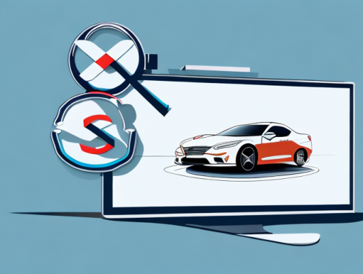 A car displayed on a computer screen