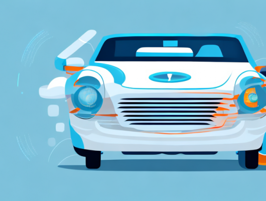 A car with a "for sale" sign on it