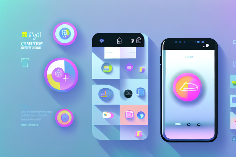 A smartphone displaying an app interface with various blur and pixelation tools