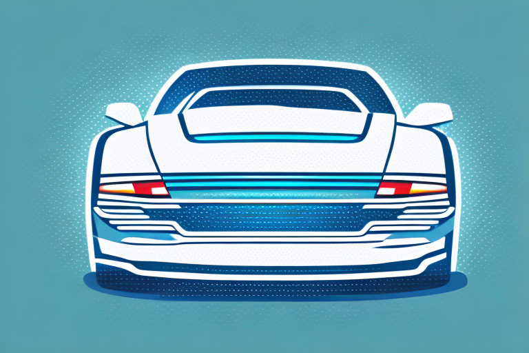 A car with its license plate blurred or pixelated