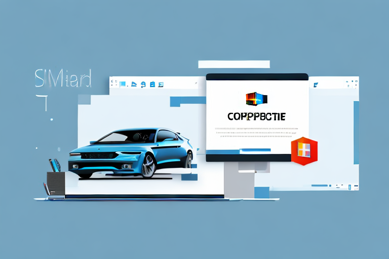 A computer with microsoft word opened