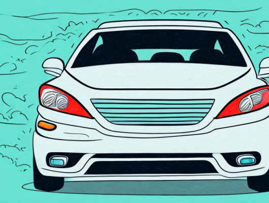 A car with a "for sale" sign on it