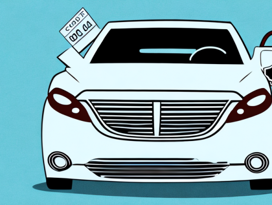 A private car with a sale tag