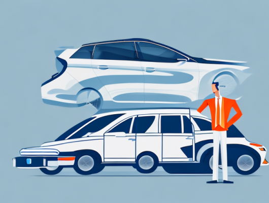 A private car and a car dealership