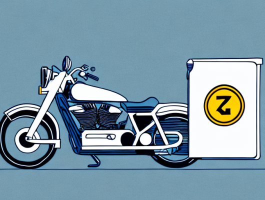 A motorcycle being flashed by a speed camera from the front