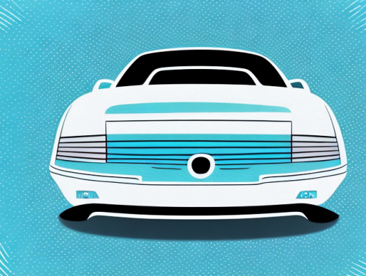 A license plate on a car being blurred out or obscured by pixelation