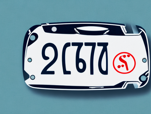 A camera focusing on a car license plate