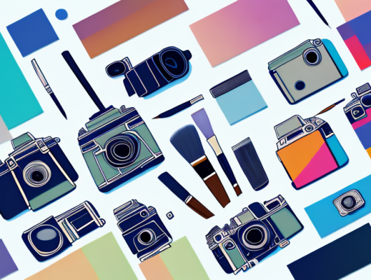 Various objects such as a camera