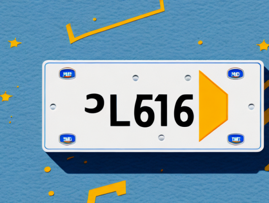 A german license plate with a price tag attached