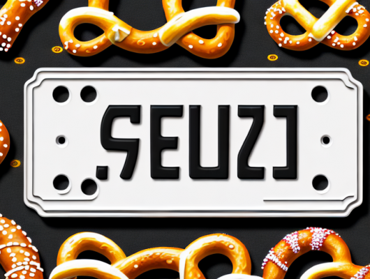 A german license plate with the letter "g" prominently displayed