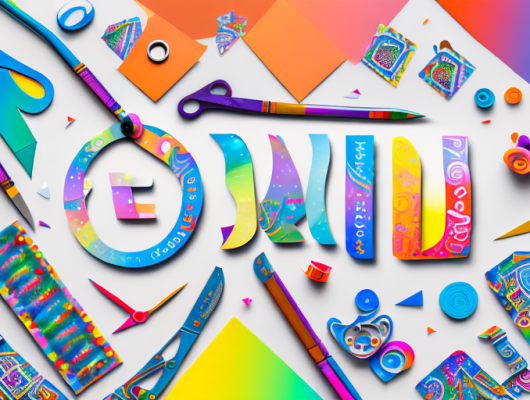 A variety of creatively designed name tags