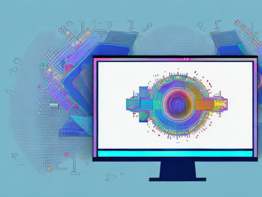 A computer screen showing the photoshop interface with an image being pixelated