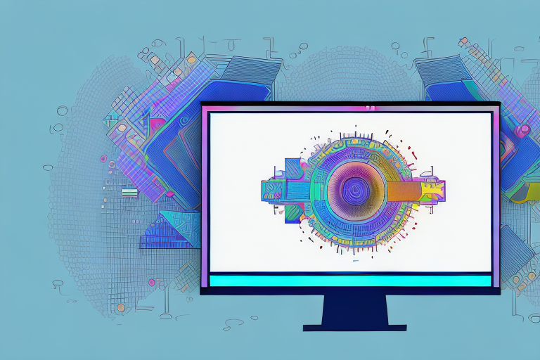 A computer screen showing the photoshop interface with an image being pixelated