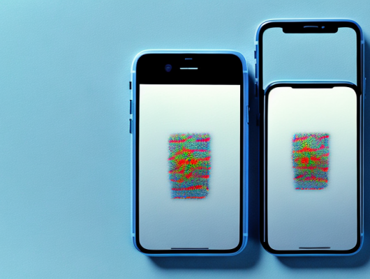 An iphone with a photo on the screen