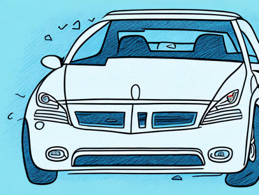 A vehicle registration document next to a car