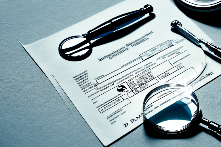 A german vehicle registration document (kfz-schein) with a magnifying glass highlighting the area where the horsepower (ps) information is typically found