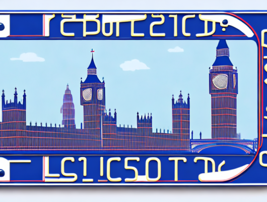 A close-up view of a car license plate