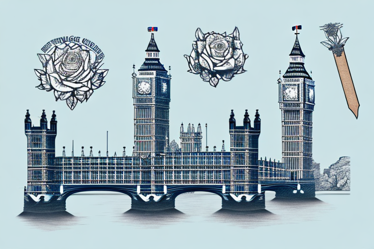 Iconic english landmarks such as the tower bridge