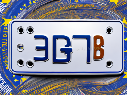A european license plate with the letters "bg"