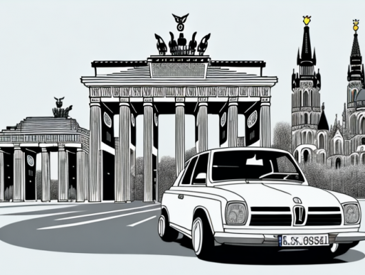 A german car from a side view