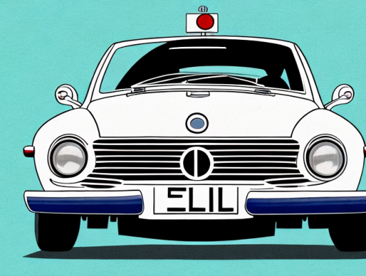 A german car from a rear view