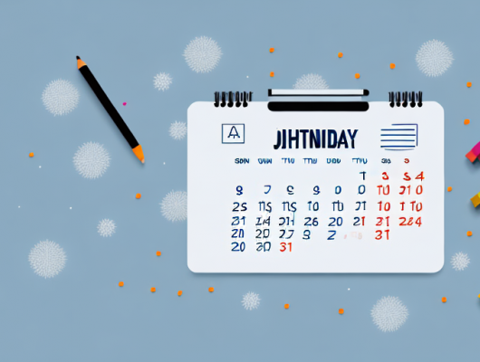 A calendar representing different seasons