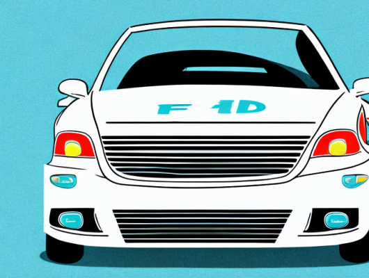 A car with a seasonal license plate transitioning into a car with a year-round license plate