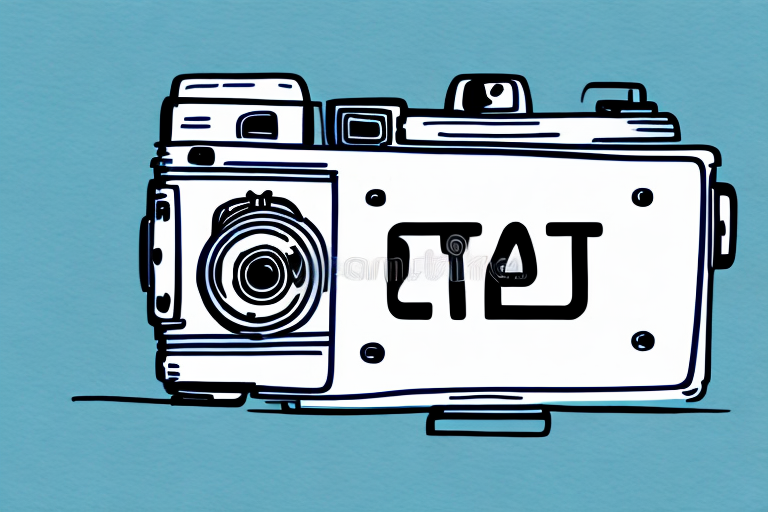 A camera pointed towards a car's license plate