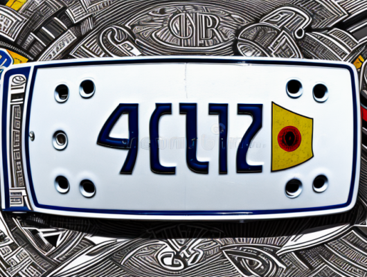 A german car license plate with the initials bg