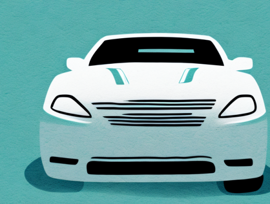 A car with a license plate