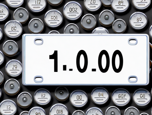 A german license plate with the number 0