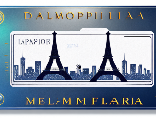 A diplomatic license plate with the number 17 on it