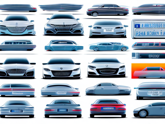 Various types of cars on a german autobahn
