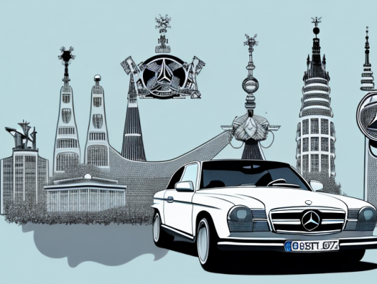 A german car with a license plate marked 's'