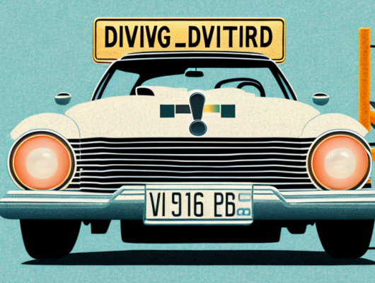 A vintage car with a german license plate