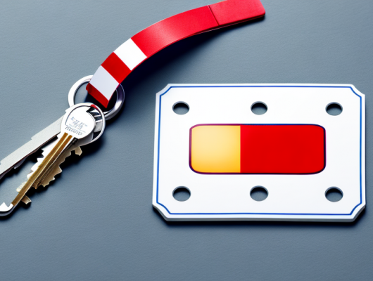 A german license plate with the red export strip (ausfuhrkennzeichen)