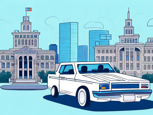 A car with a license plate