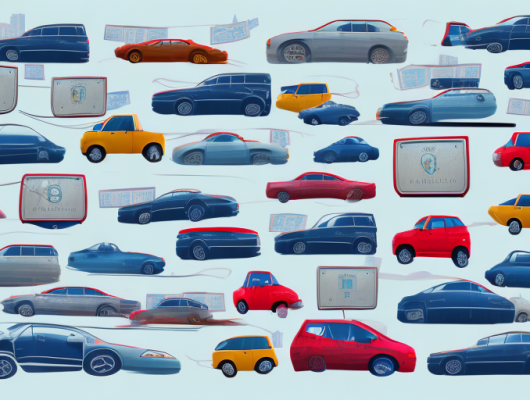 A car with a license plate