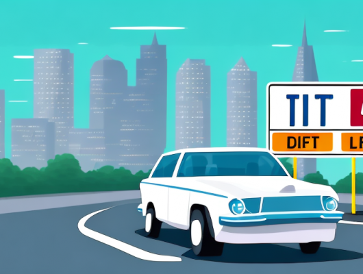 A car with an empty license plate