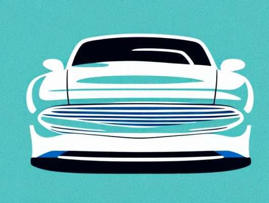 A car with a visible license plate