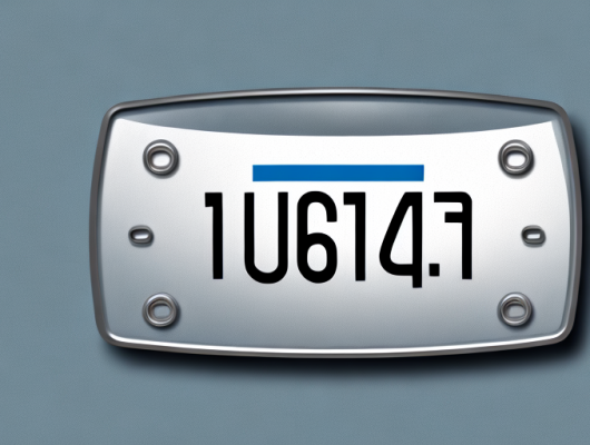 A german car license plate adhering to specific rules