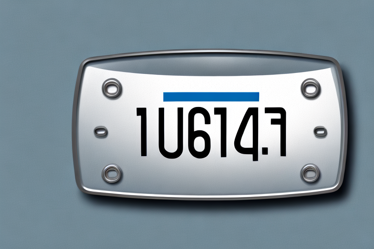 A german car license plate adhering to specific rules