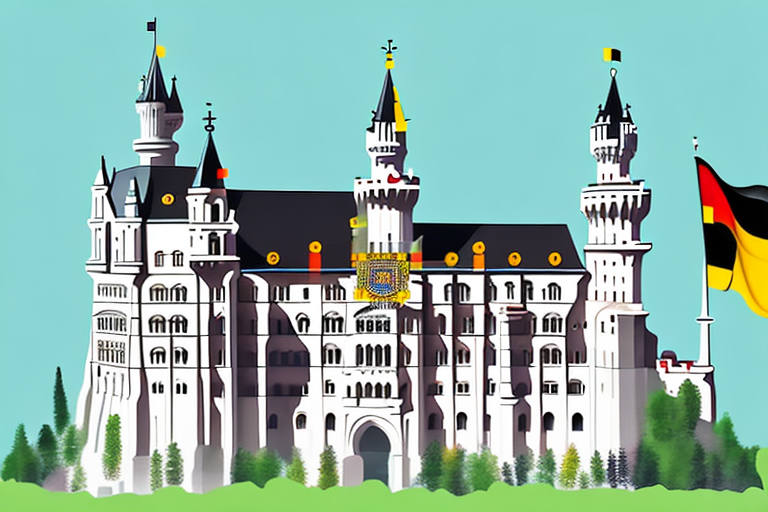 Iconic german landmarks such as the brandenburg gate