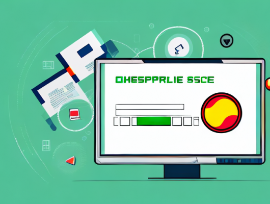 A computer screen displaying a checking process with a german license plate and a green tick mark indicating availability