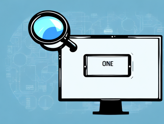 A license plate with a magnifying glass hovering over it