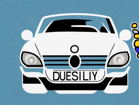 A german license plate on a car